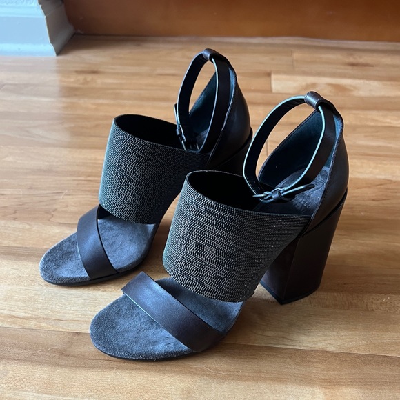 Brunello Cucinelli leather block heel sandals - Picture 5 of 13
